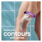 Deluxe Smooth Swirl Women's Razor Handle + 2 Blade Refills