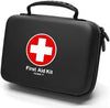 SHBC Waterproof First Aid Kit (228pcs) with All Basic or Advanced Supplies You Need. Suitable for Emergencies at Home or Outside, Travel, Home, Camping, Black