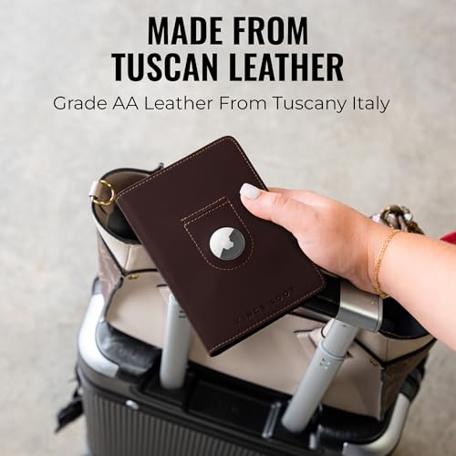 Passport Wallet with AirTag Holder