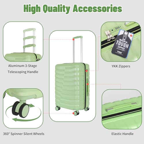 5 Piece Hardshell Luggage Sets (5 Count)