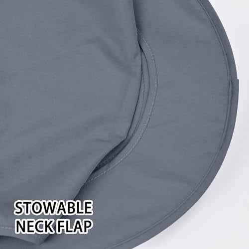 Sun Hats for Men Women Fishing Hat UPF 50+ Face Cover Wide Brim Bucket Hats Summer UV Protection Safari Hat with Neck Flap