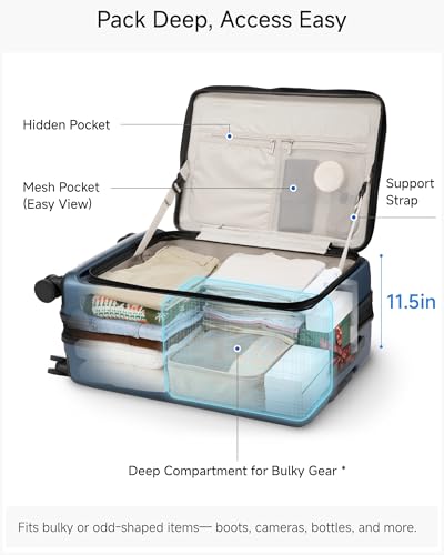Checked Top Opening Suitcase
