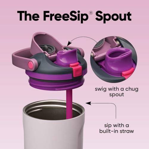 FreeSip Sway Stainless Steel Water Bottle 30 oz Dreamy Field