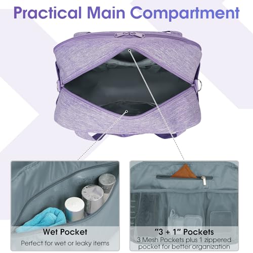 18" Carry on Bag with Laptop Compartment 14 Inch Travel Duffel Bag for Spirit Airlines Personal Item Bag Overnight Weekender Bag with Wet Pocket for Women and Men