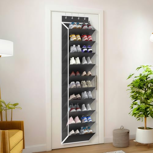 10 Tiers Mesh Over Door Shoe Organizer Storage