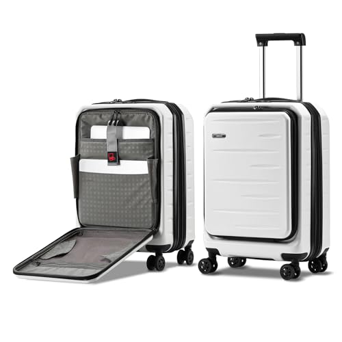 Expandable 20" Carry On Luggage Airline Approved with Front Pocket