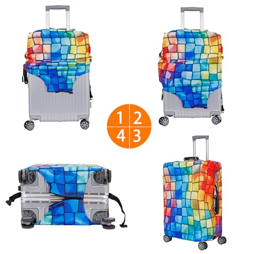 Thicker Travel Luggage Covers with Luggage Tag For Suitcase Tsa Approved