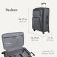 Sion Softside Expandable Spinner Luggage Durable Lightweight Travel Suitcase (2 Count)