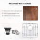 17x19 Inch Drop in Bar Sink Brushed Nickel