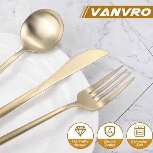 Champagne Gold Silverware Set