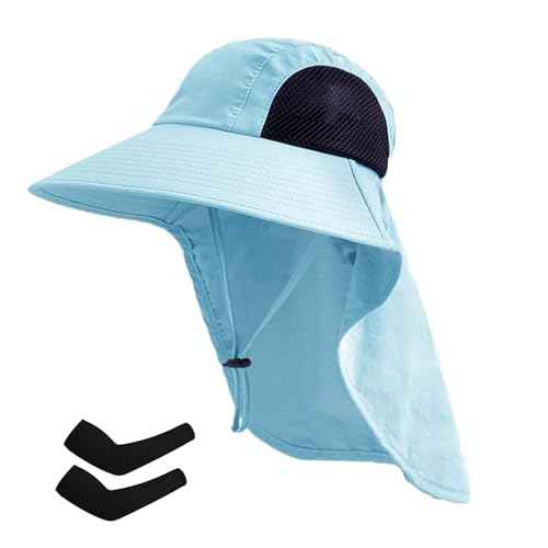 Sun Hat for Men Women with Neck Flap
