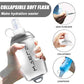 200ml/350ml/500ml Collapsible Soft Flask,BPA Free Folding Soft Water Bottle with Hanging Ring,Lightweight TPU Hydration Flask for Running Marathon Cycling Hiking (2 Count)
