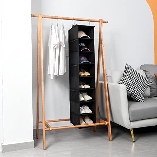 Hanging Shoe Organizer for Closet with Side Mesh Pockets