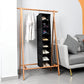 Hanging Shoe Organizer for Closet with Side Mesh Pockets