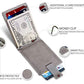 RFID Blocking Slim Bifold Genuine Leather Minimalist Front Pocket Wallets for Men with Money Clip Thin Gift