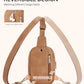 Crossbody Bags for Women Leather Cross Body Sling Bag for Woman Travel Camel Brown