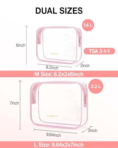 Clear Toiletry Bag 2 (2 Count)