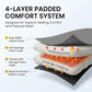 2 Pack Oversized Padded Camping Chair with Cooler for Outdoor (2 Count)