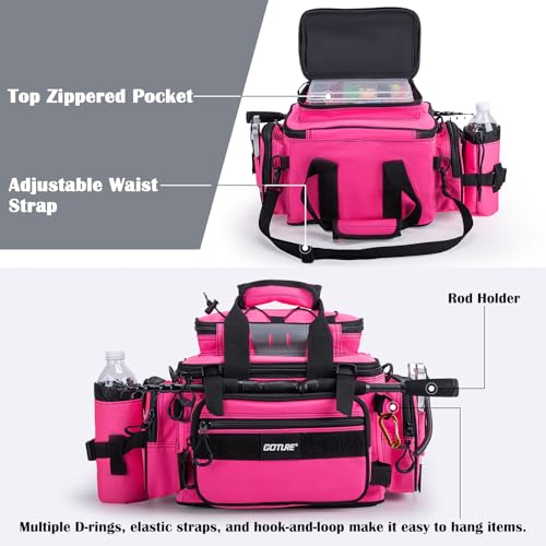 Fishing Tackle Bag with 4 3600 Tackle Boxes