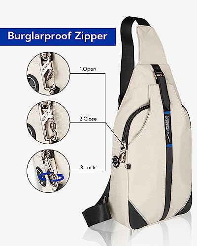 Medium Crossbody Sling Backpack Anti Theft Backpack for Traveling Chest Shoulder Bag