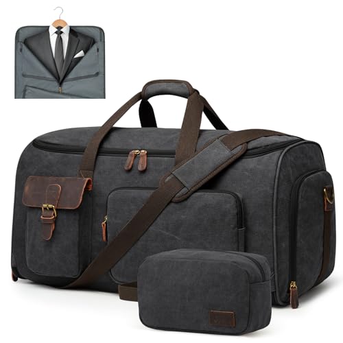 Garment Bags for Travel Canvas Duffle Bags for Men Hanging Suitcase (60 Liters)