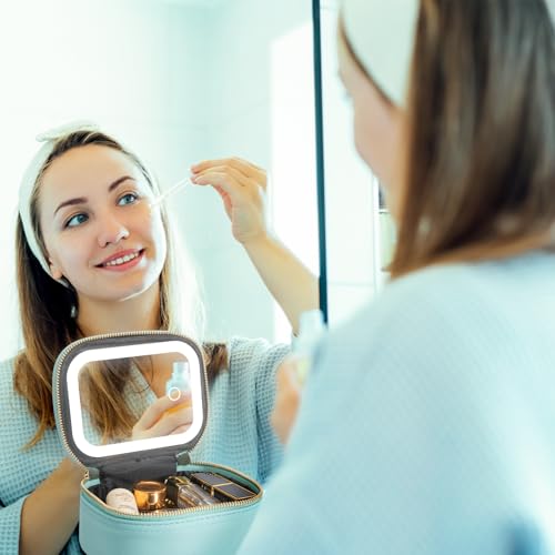 Mini Makeup Bag with Led Mirror