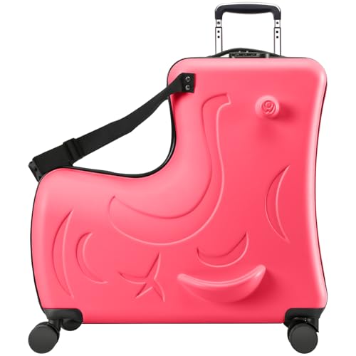 Toddler Luggage Ride On Suitcase for Kids with 4 Spinner wheels