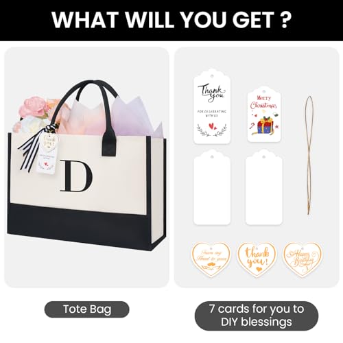 Initial Tote Bag