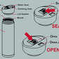 BURNOUT Temperature Regulating Travel Mug 12 oz Red