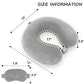 Pure Memory Foam Travel Pillow Set for Adults
