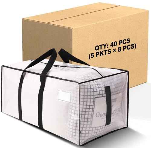 Supports 200lbs Heavy Duty Moving Bags (40 Count)