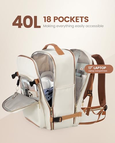 40L Travel Backpack with Waist Strap