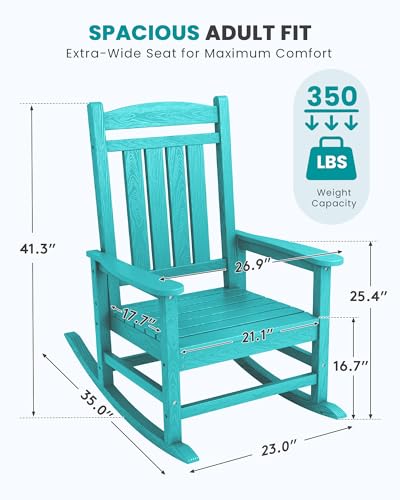 Outdoor Rocking Chair Set of 4 (4 Count)