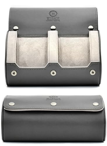 Watch Travel Case for Men Watch Roll for Travel Organizer and Display Watch Case (35 Count)