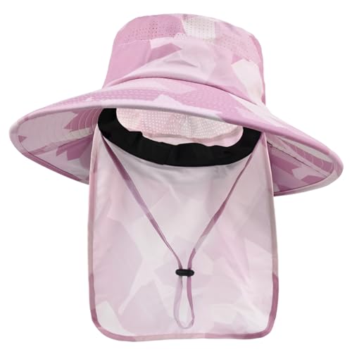 Sun Hats for Men Women with Neck Flap Fishing UPF 50+ UV Protection
