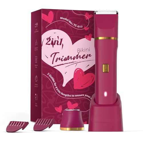 2-in-1 Bikini Trimmer for Women, Beach Essentials for Women