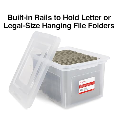 Plastic File Box with Snap Lid (2 Count)