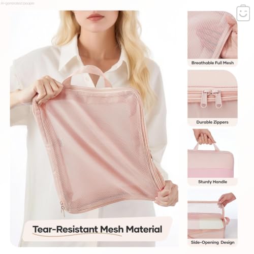 11 Set Compression Packing Cubes Garment Bags for Travel Essentials (11 Count)