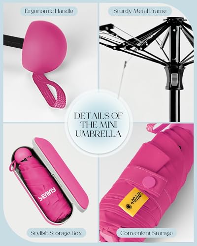 Mini Travel Umbrella with Case