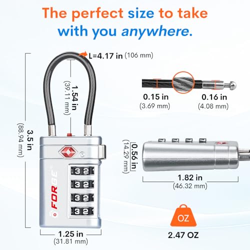 Open Alert TSA Approved Luggage Locks (2 Count)