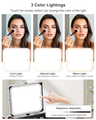 Makeup Bag with LED Mirror