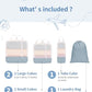 6 Set Compression Packing Cubes for Travel Women Men