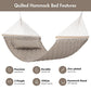 Double Hammock with Spreader Bars and Detachable Pillow