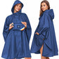 Unisex Rain Poncho Hooded Waterproof Raincoat for Adults Women