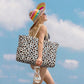 Beach Bag Large Beach Tote Bag for Women Waterproof Sandproof Swim Pool Bag With Zipper