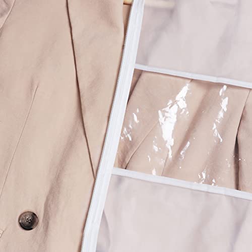 Long Dress Garment Bags for Storage Clear Coat Cover Bag 60 in