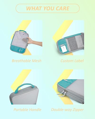 6 Set Compression Packing Cubes for Travel