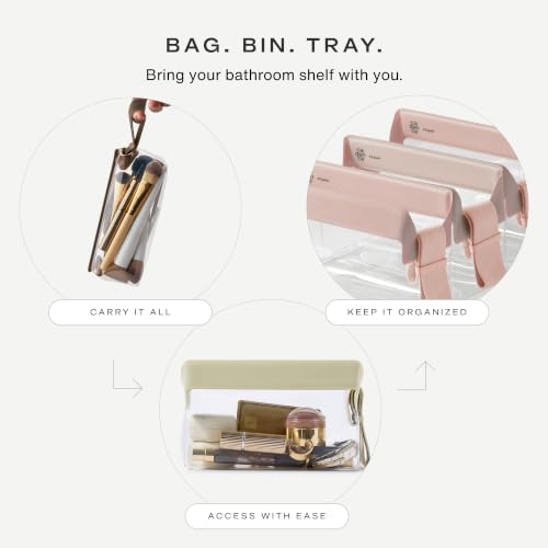 Parcel Clear Travel Kit with Zipperless Magnetic Closure