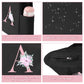 Tote Bag, A-Z Initial Monogrammed Waterproof Tote Bag, Bridesmaid Gifts for Women, Black and Pink (G, Black)