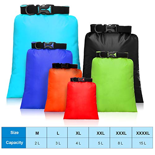 6 Pcs 6 12 Pcs Waterproof Dry Bags (6 Count)